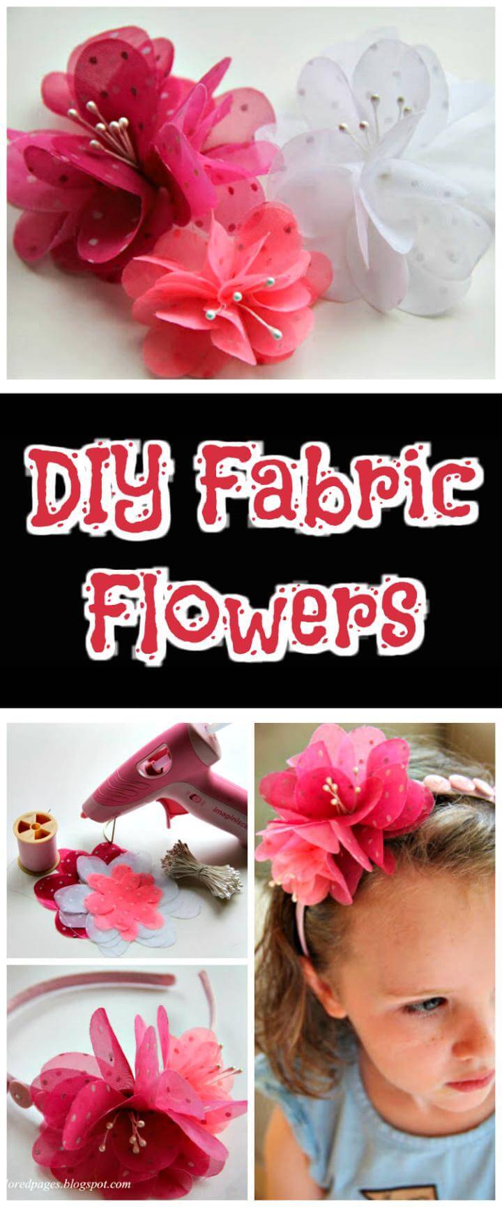 easy and lovely fabric flowers